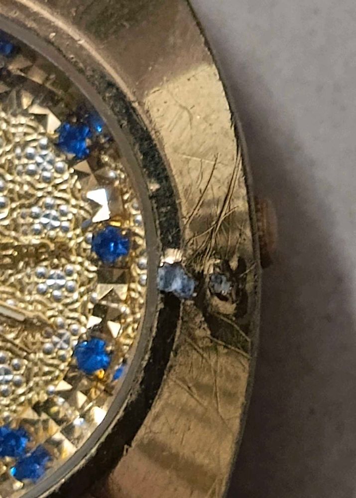Rado diastar 1stcopy Vintage Gold Watch with Blue