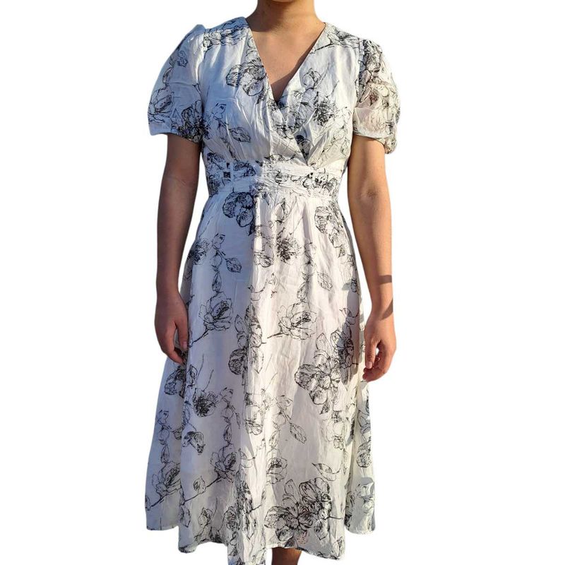Elegant Floral Midi Dress