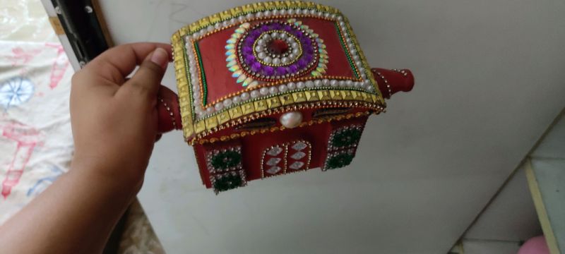 unique doli style wooden multipurpose box