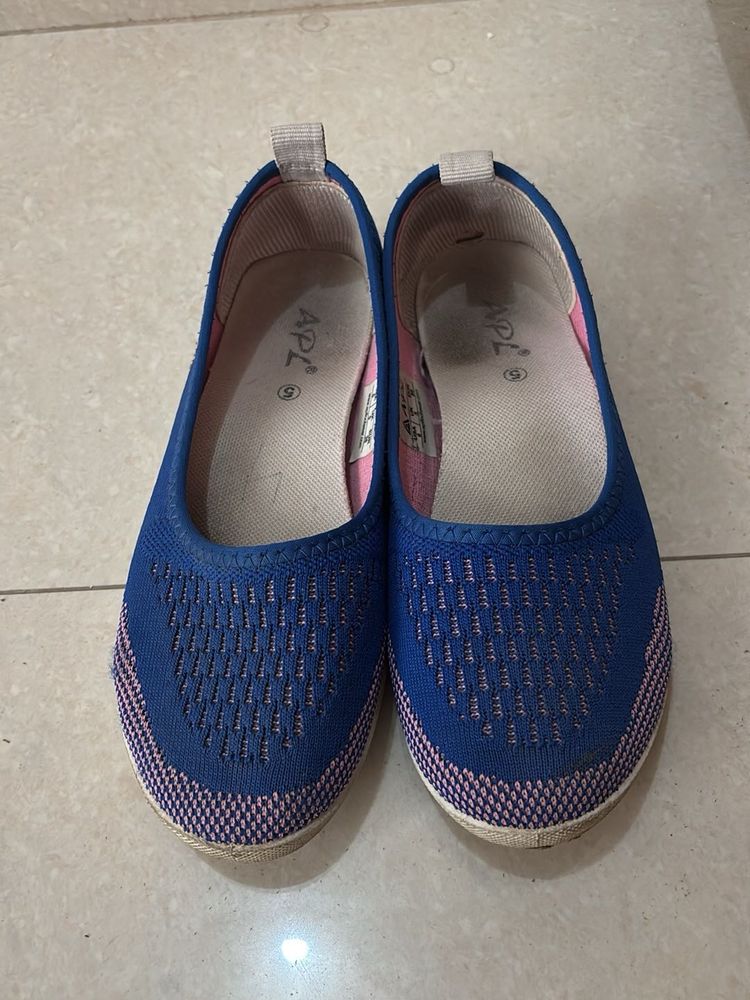 APL Blue Ballet Flats