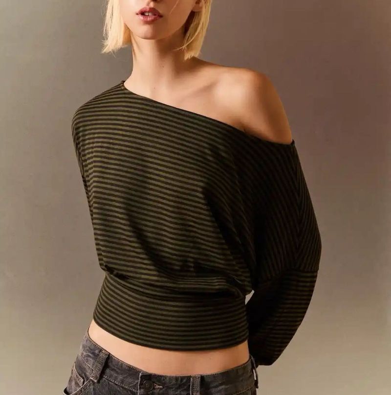 Striped Off-Shoulder Top