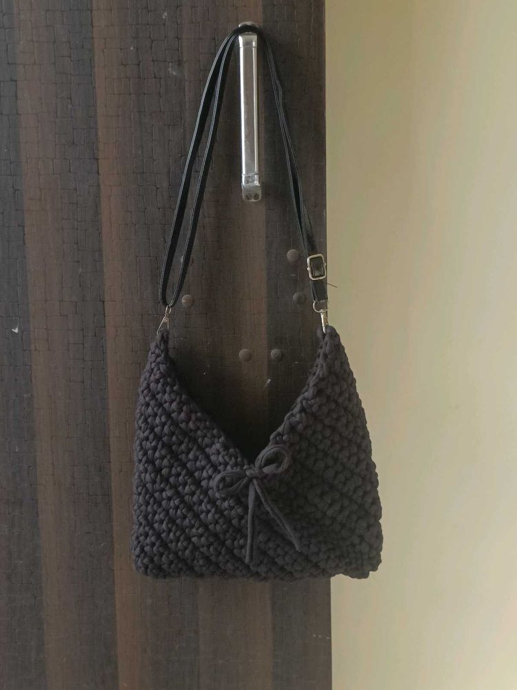 Chic Crochet Sling Bag
