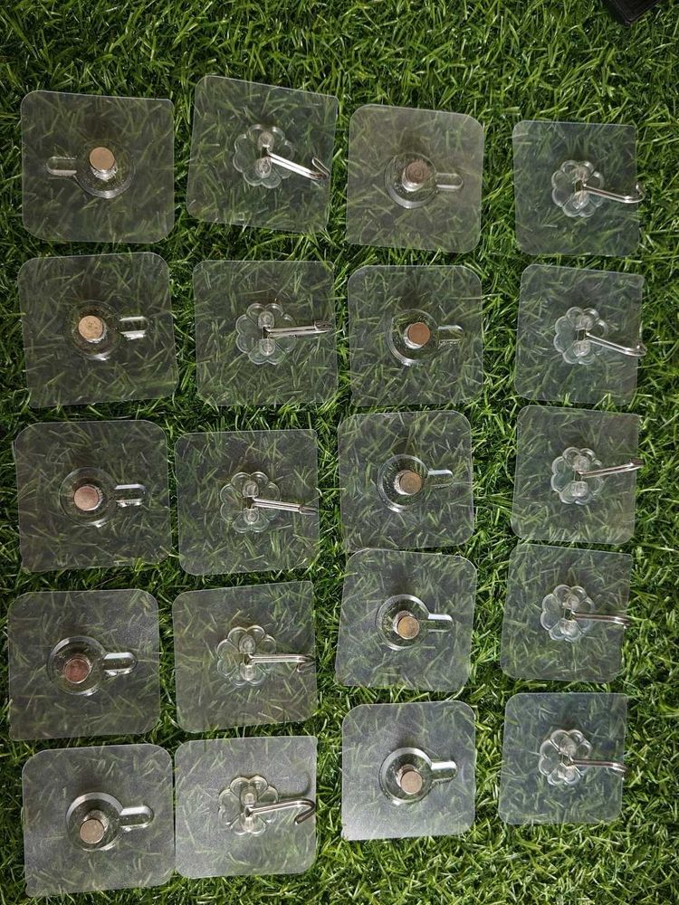 Adhesive Hooks Set 10 pcs with box