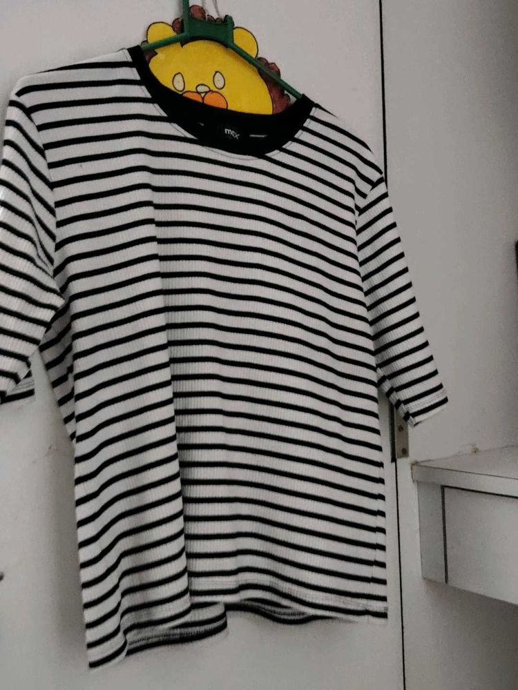Black and White Striped T-Shirt