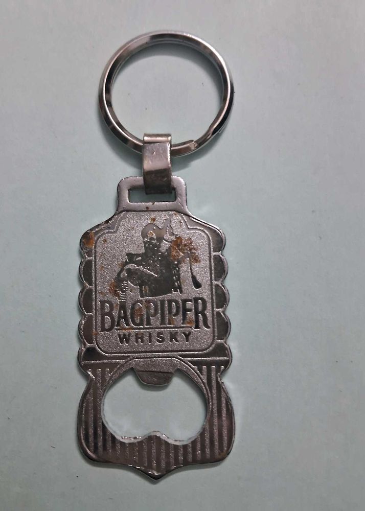 Vintage Bagpiper Keychain Bottle Opener