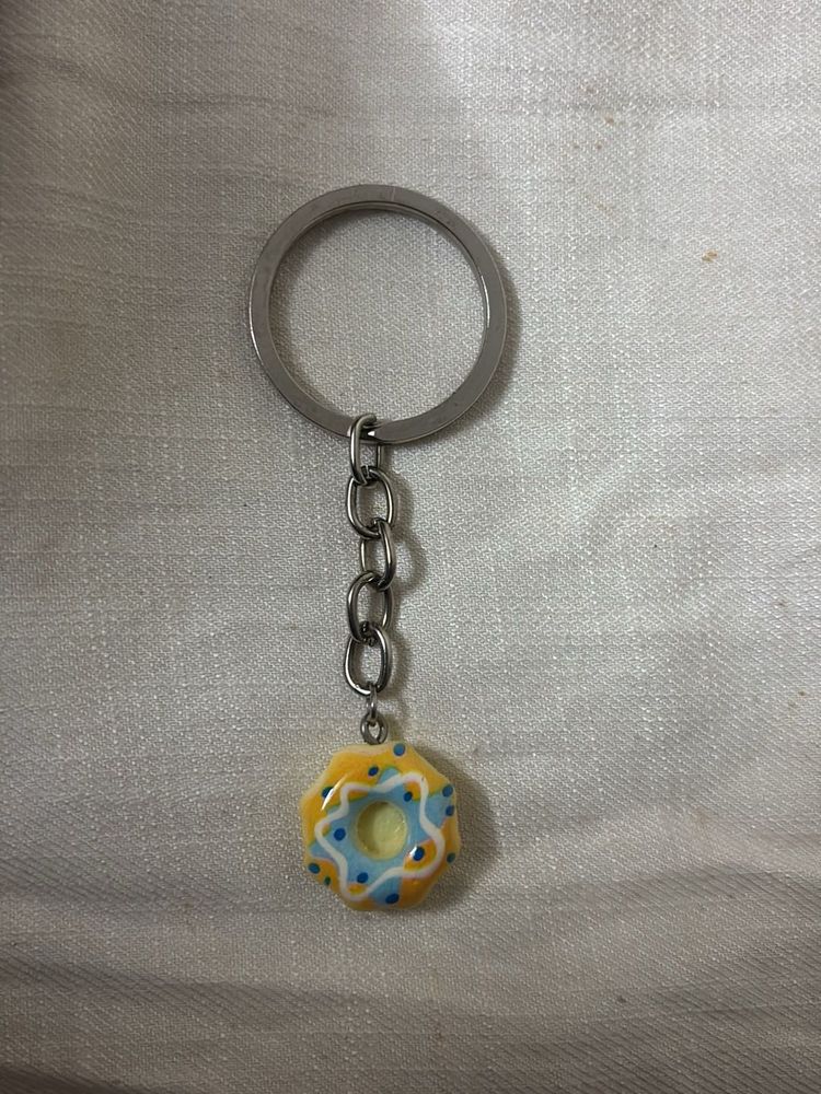Cute Donut Keychain