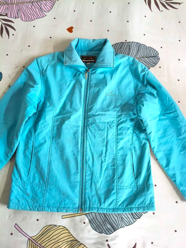 Sky Blue Full-Zip Light Jacket