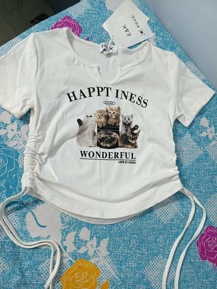 Cute Cat Graphic T-Shirt