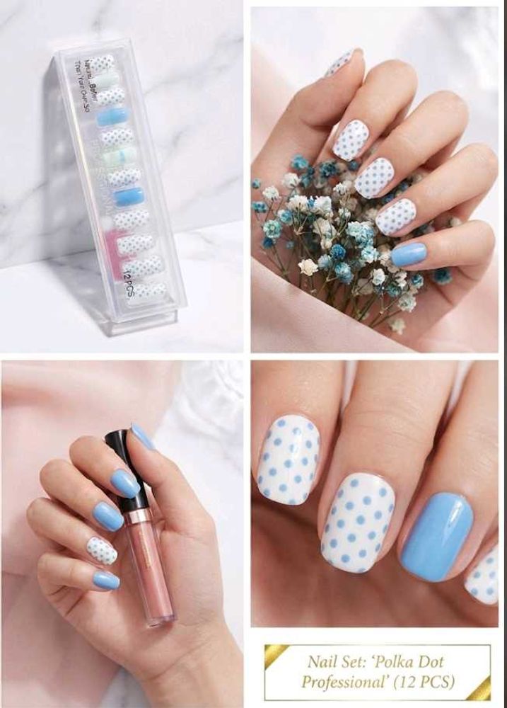 Cute Polka Dot Press-On Nails (12 PCS)