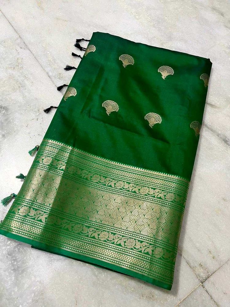 Trendy Soft Silk Allover Boota Saree