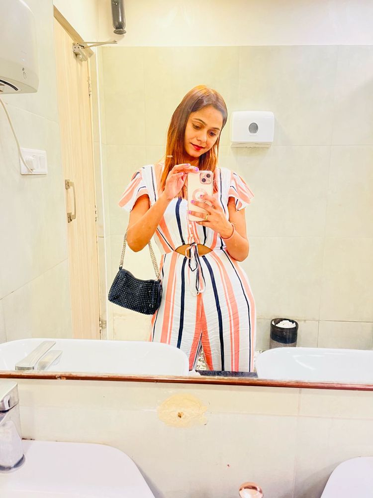 Striped Jumpsuit