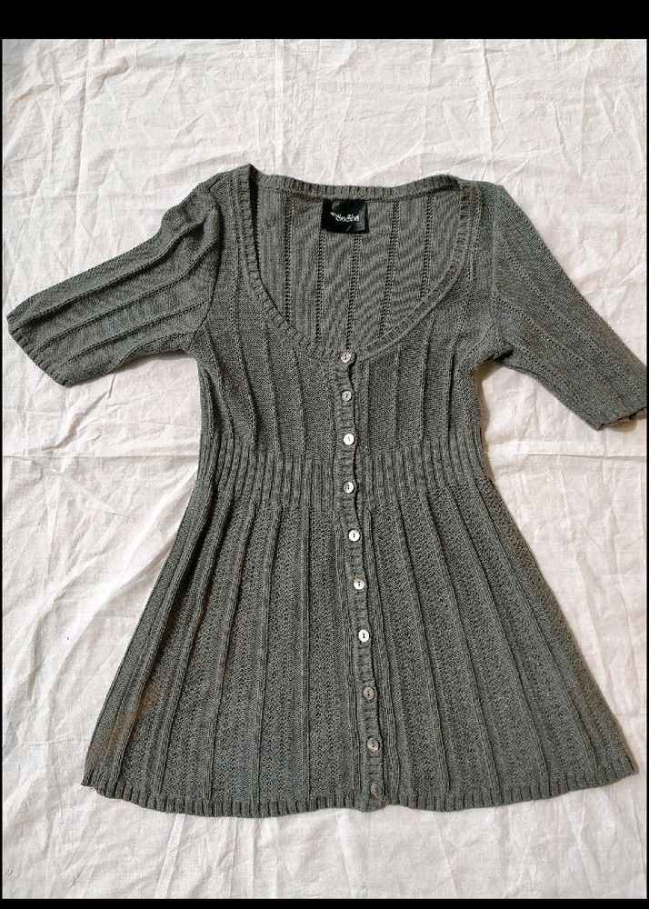 °•☆grey babydoll top☆•°
