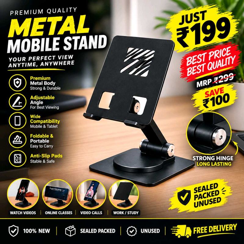 Metal Mobile Stand