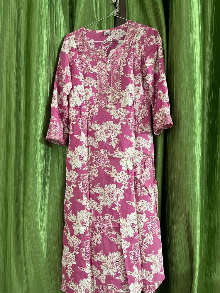 Floral Print Kurta