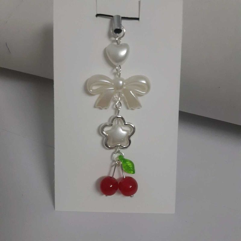 Cute Cherry phone or bag Charm