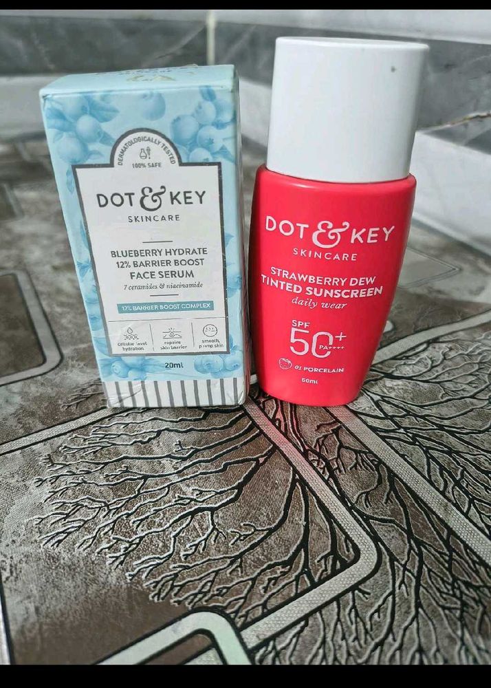 DOT &amp; KEY Face Serum &amp; Tinted Sunscreen new unused