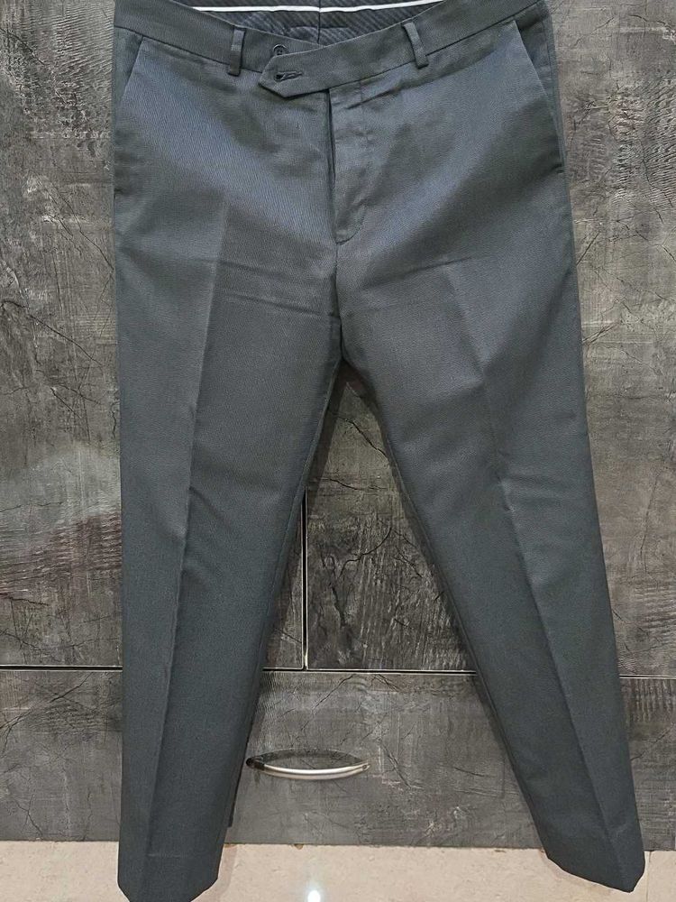 Men's Grey Formal Trousers