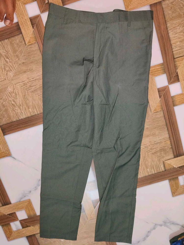 Classic Men's olive green formal pant