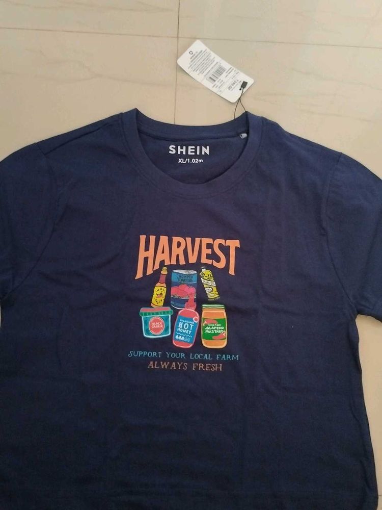 SHEIN "Harvest" Graphic T-Shirt