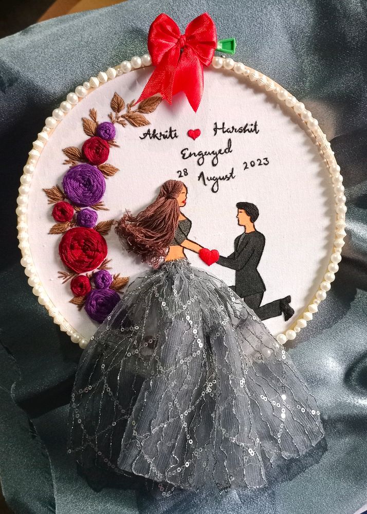 Couple's Embroidery Design