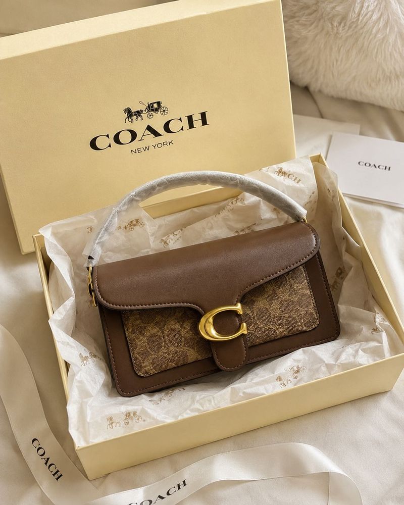 Coach Signature Monogram Shoulder Bag