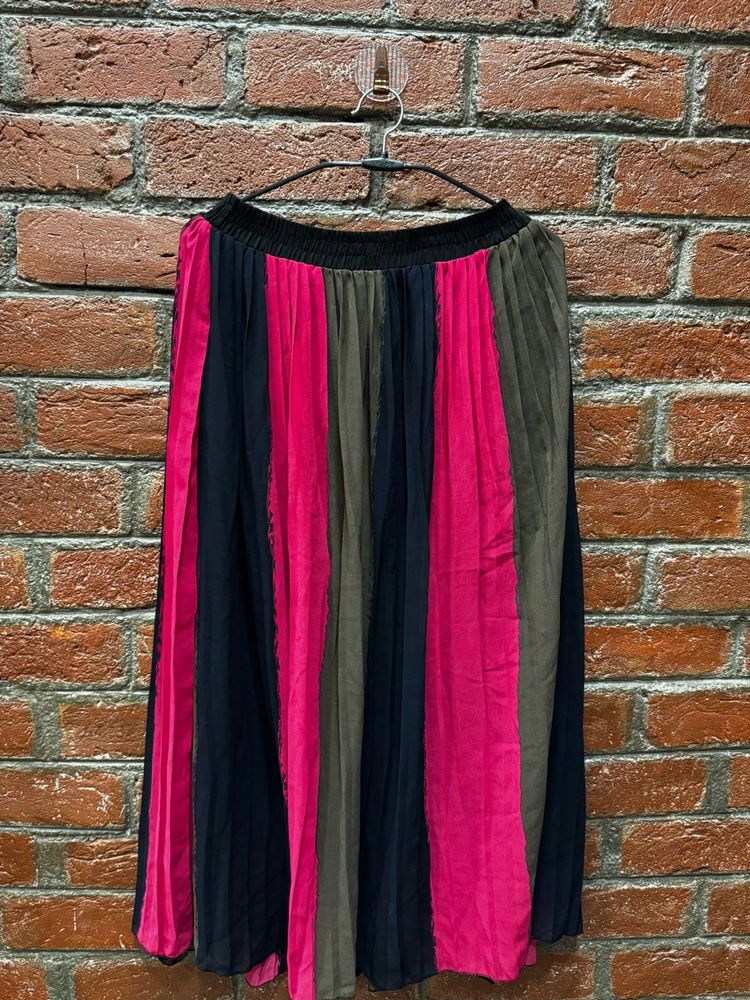 Boho Striped Maxi Skirt