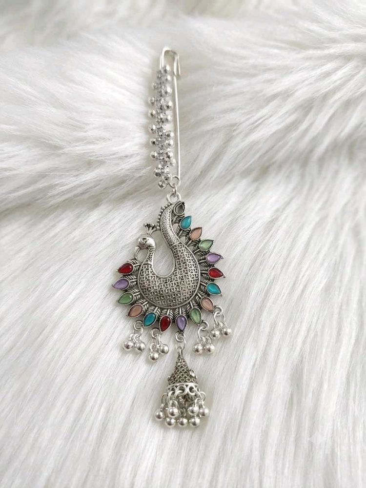 Peacock jhumka  sareepin