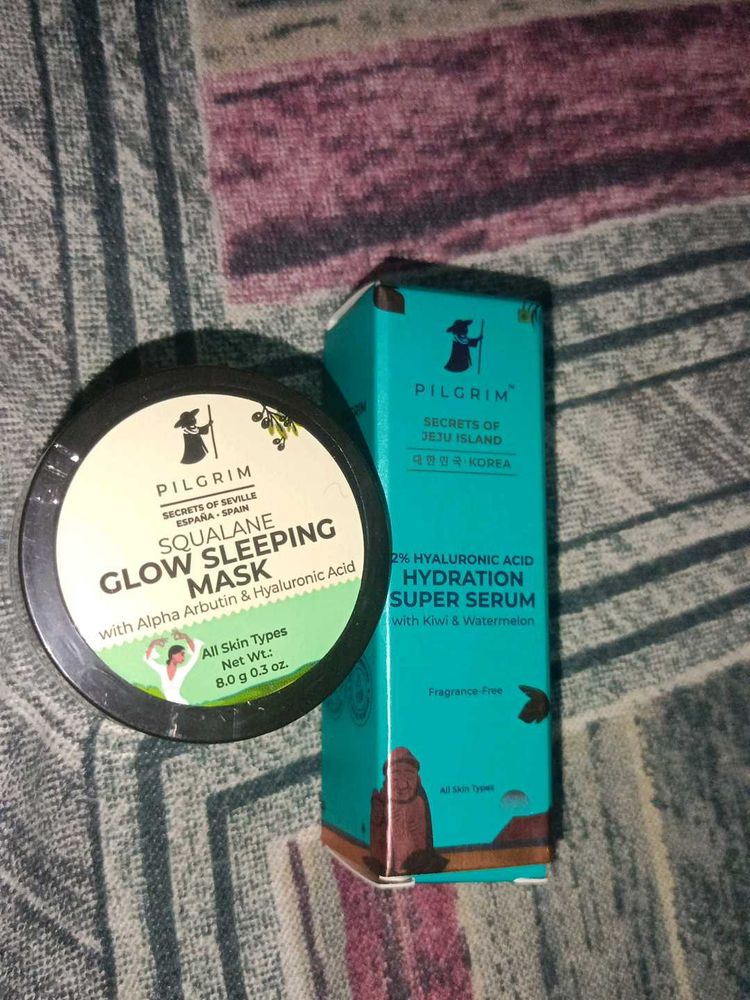 Pilgrim Squalane Glow Sleeping Mask &amp; Serum