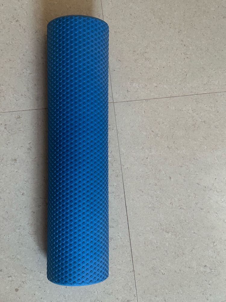 Blue textured foam roller