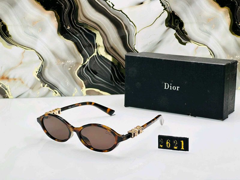 Dior Tortoiseshell Oval Sunglasses