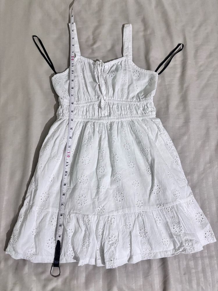 White Sundress with Eyelet Detail