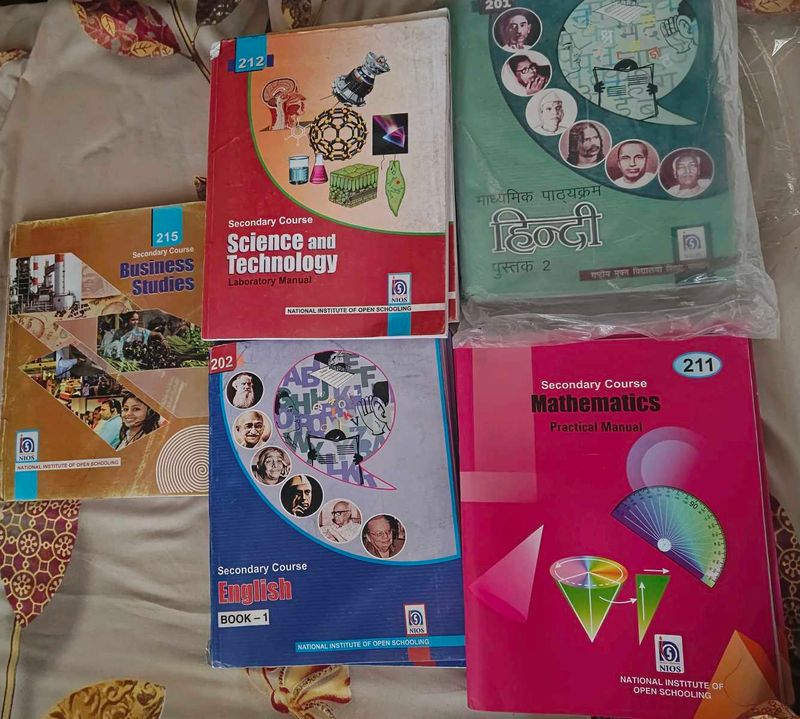 Class 10th NIOS Secondary Course Books - Math, Sci