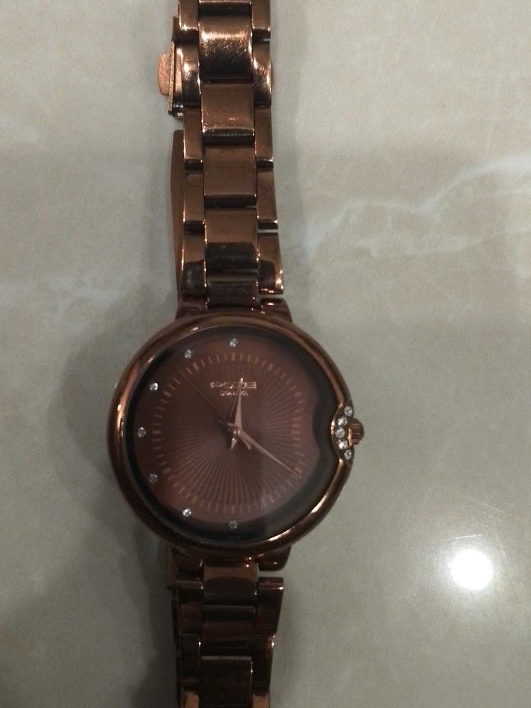 Rose Gold Analog Watch