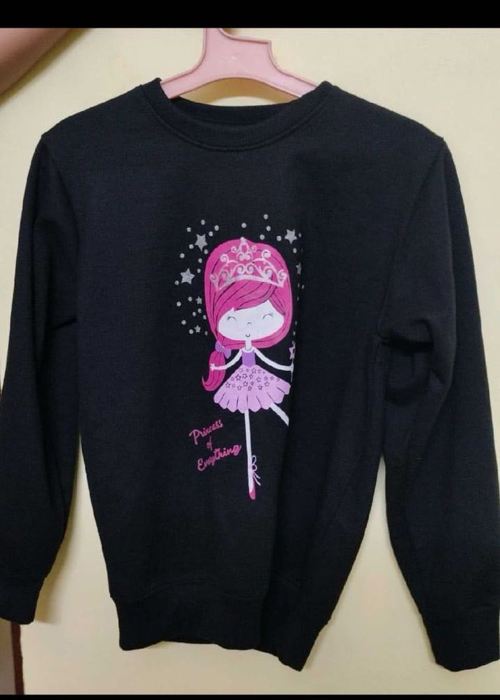 KIDS BLACK CUTE SWEATSHIRT