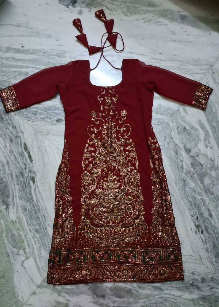 Maroon Kurti