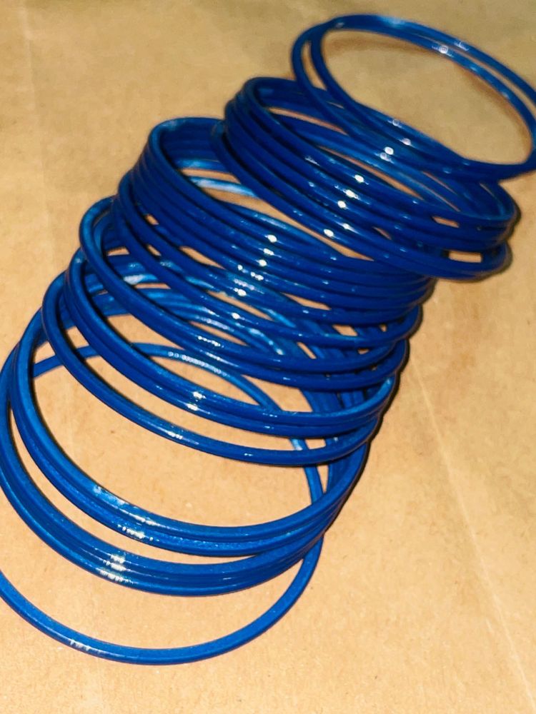 Vibrant Blue Bangles Set of 24