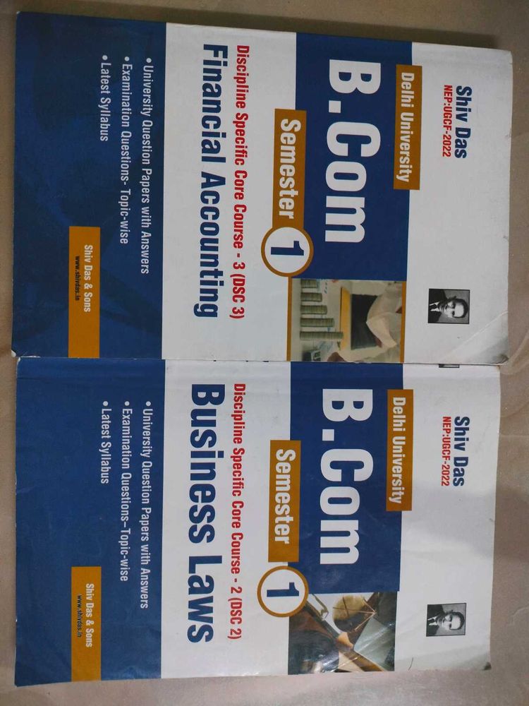 B.Com Semester 1 Books
