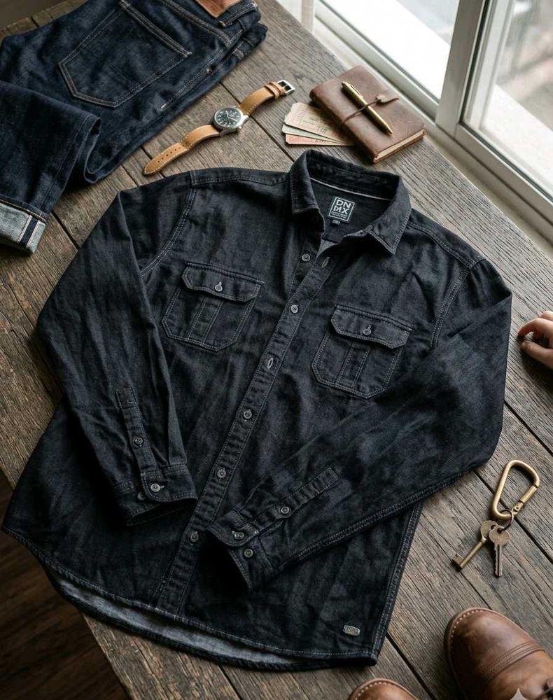 Men's Dark Denim Shirt