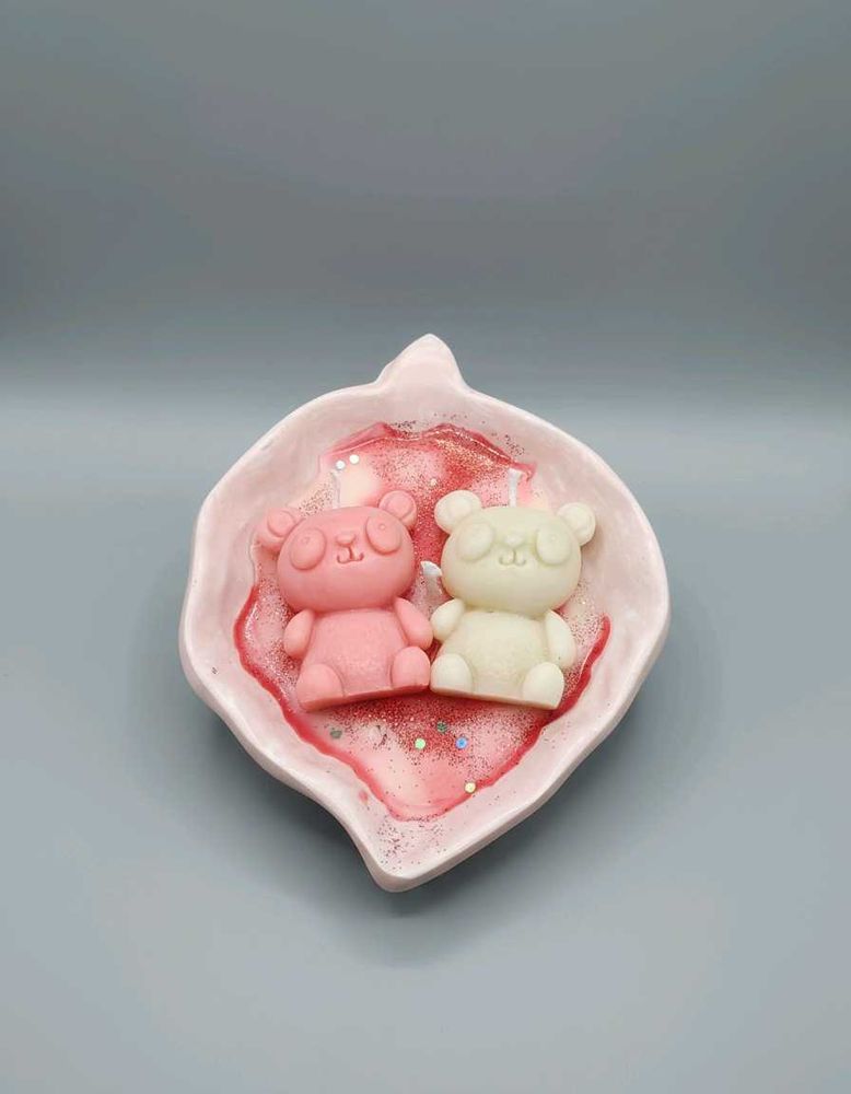 couple teddy  Decorative sented Candles