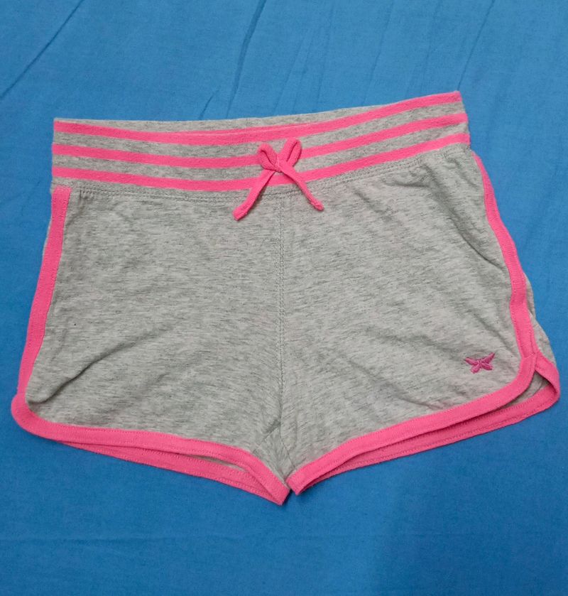 Shorts For Kids Pink And Grey
