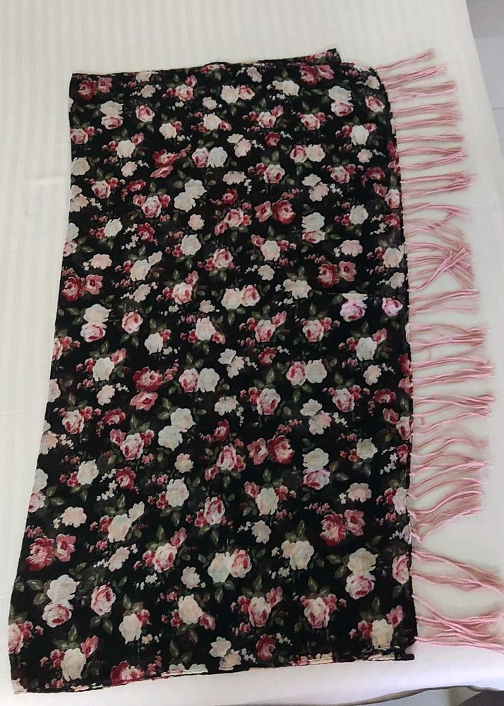 Kapphl sweden Floral Print scarf with tassel