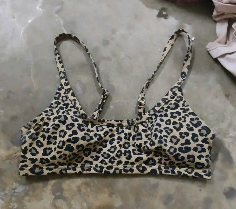 Leopard Print Sports Bra