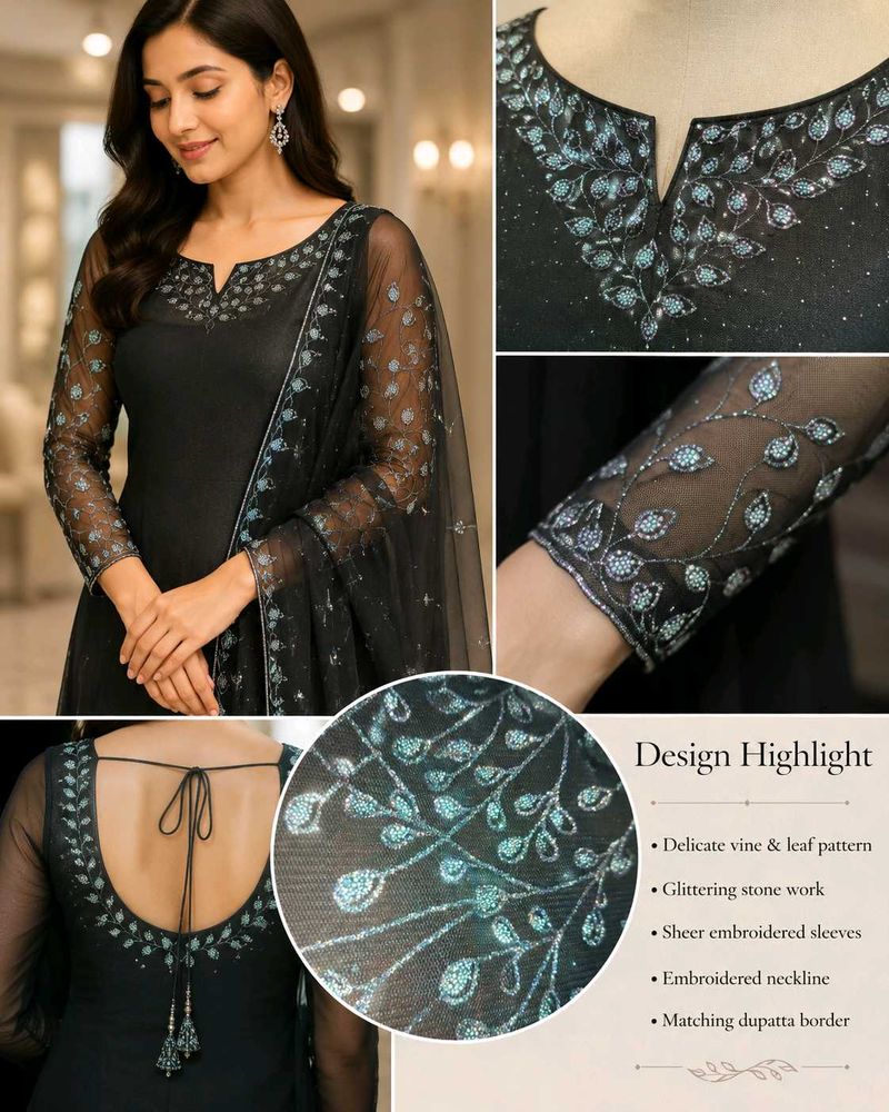 Sparkling Teal blouse Material