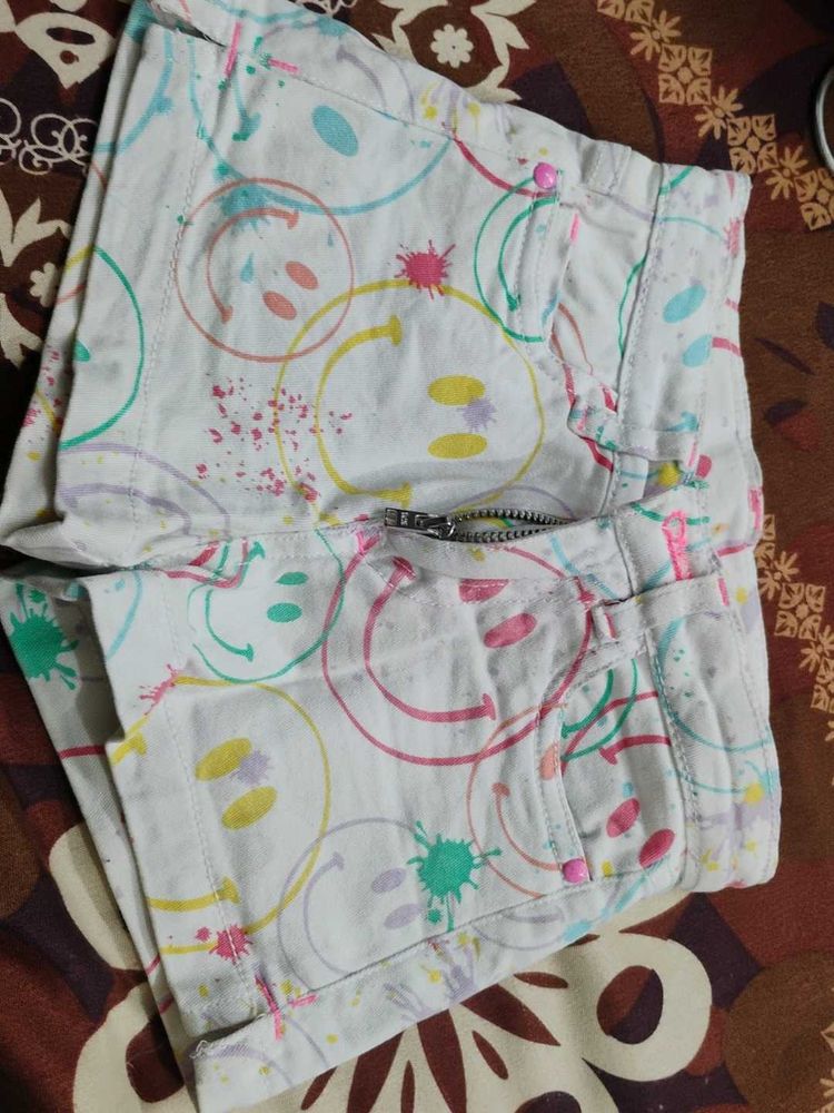 Cute Smiley Face Shorts