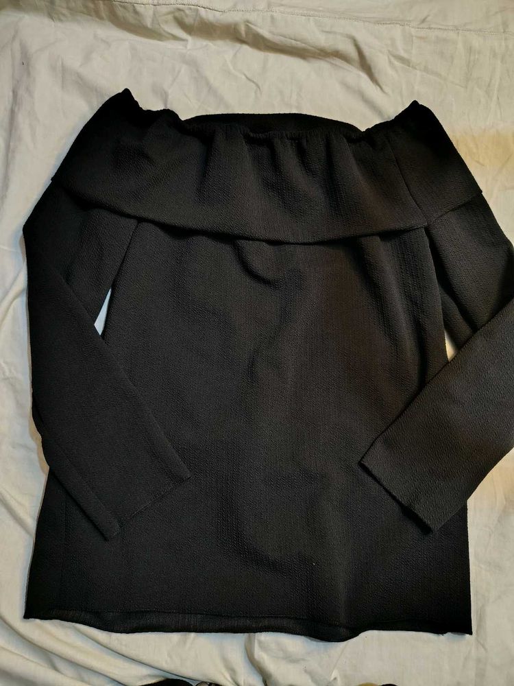 Black Off-the-Shoulder Top