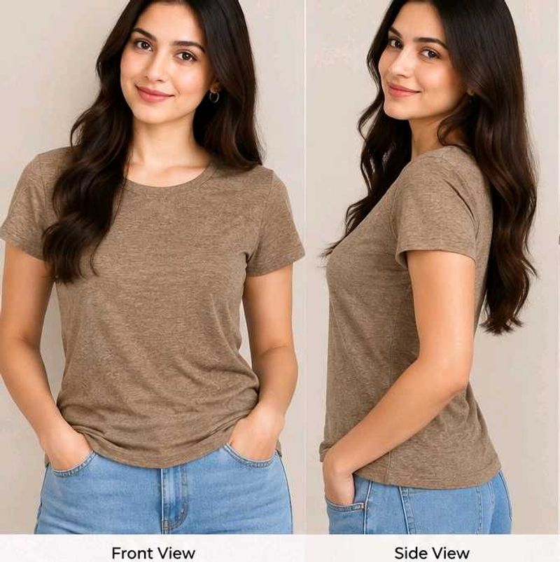 Classic Brown Heathered T-Shirt