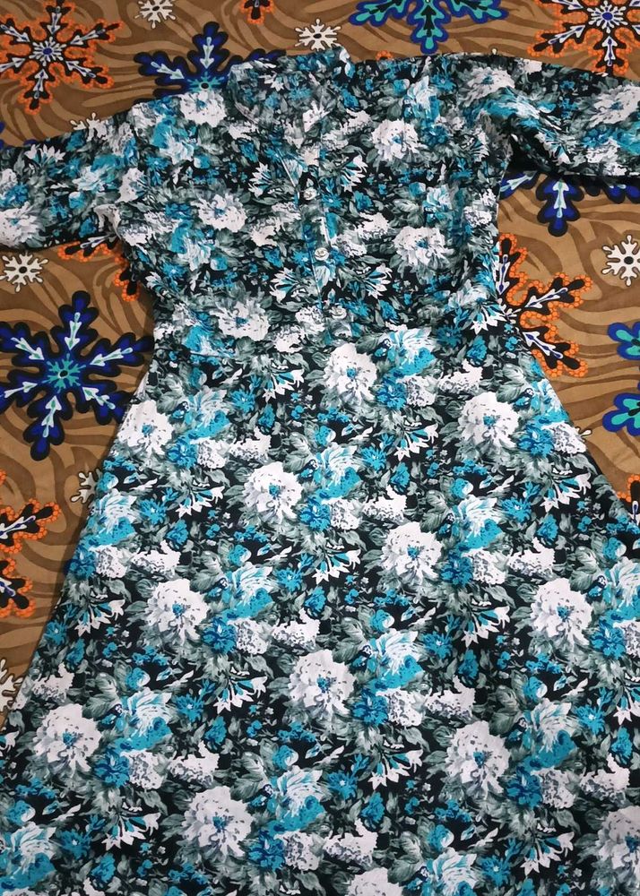 Floral Print Kurta