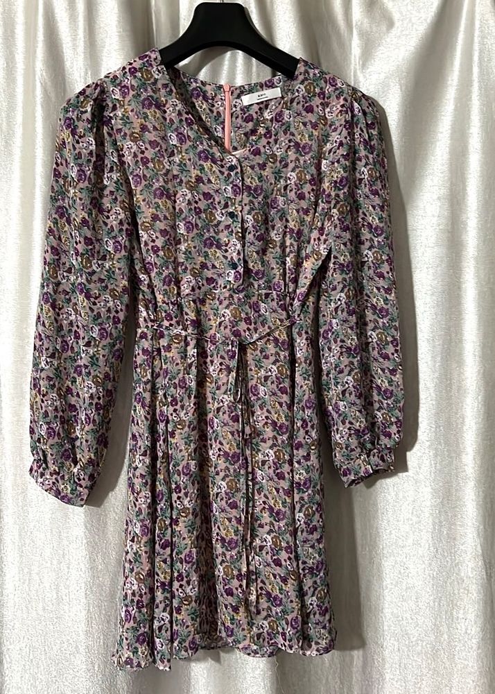 Floral Print Mini Dress