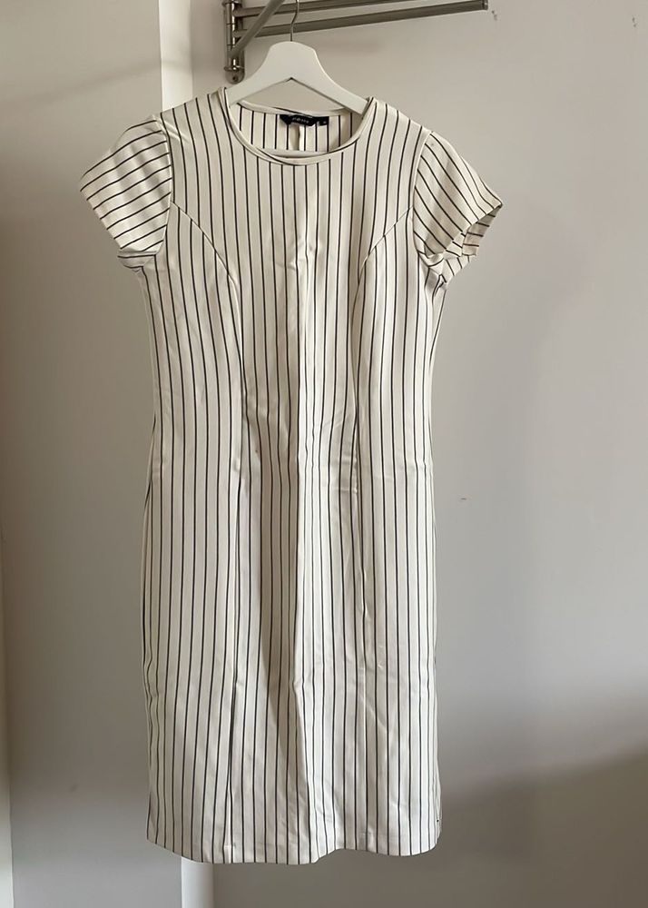 Classic Striped Sheath Dress