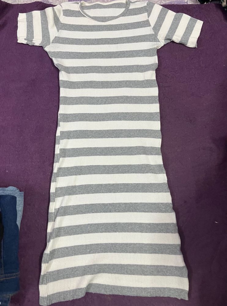 Striped Midi Dress
